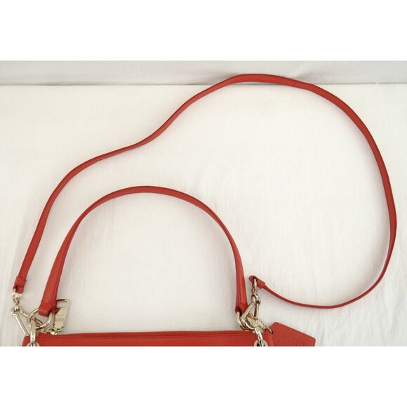 Coach Charley Crossbody Handbag | Orange Leather, F33521, Horse & Carriage - Picture 2 of 10